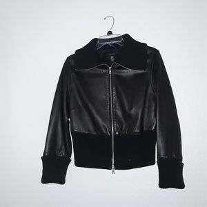 Laundry By Shellie Segal Black Leather Jacket